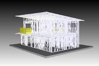 Las casas de marco de acero de la luz de la oficina, prefabricaron a Kit Home For South Africa